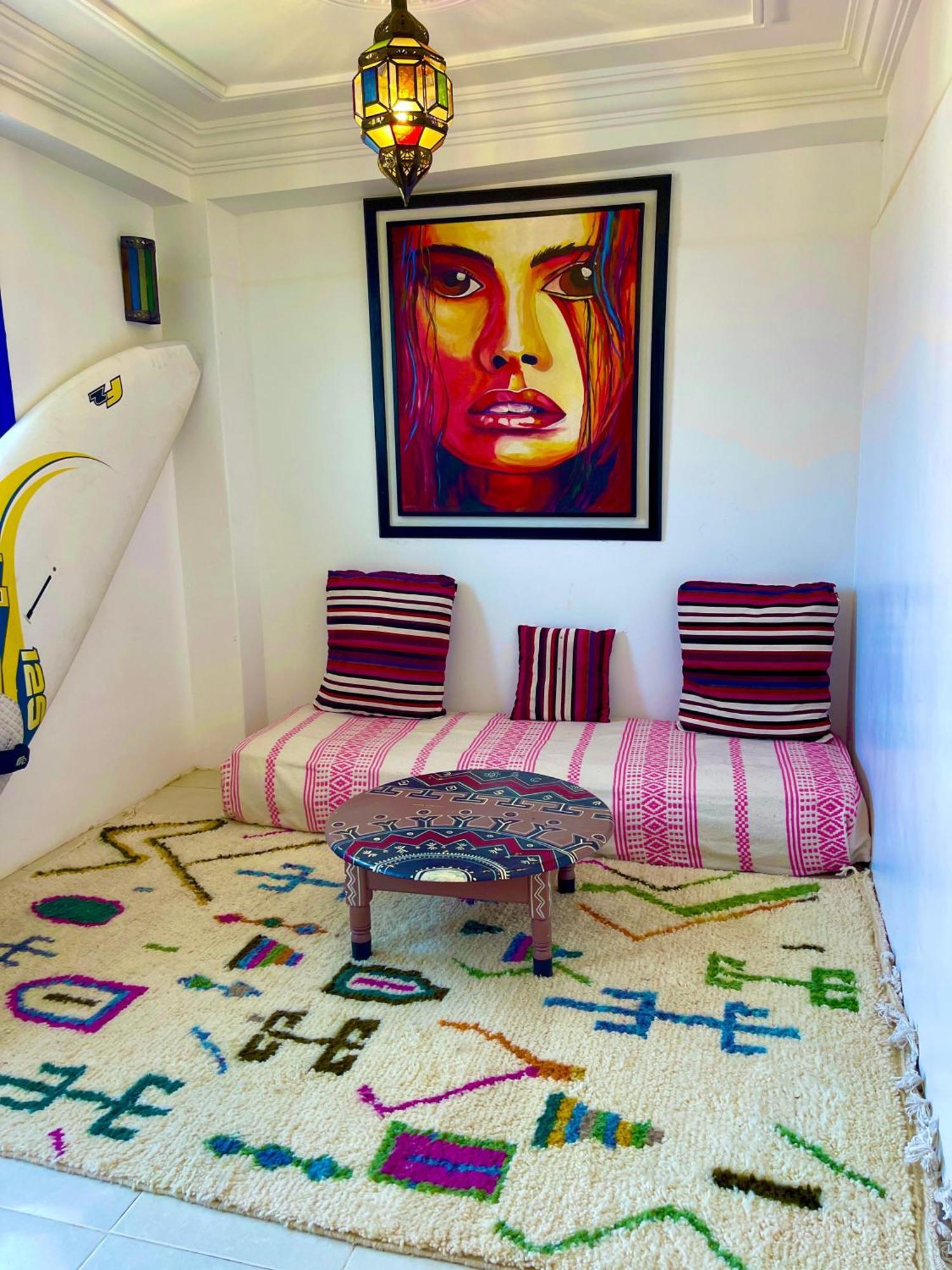 Bed and Breakfast Surf & Salsa Ocean House Tamraght Exterior foto