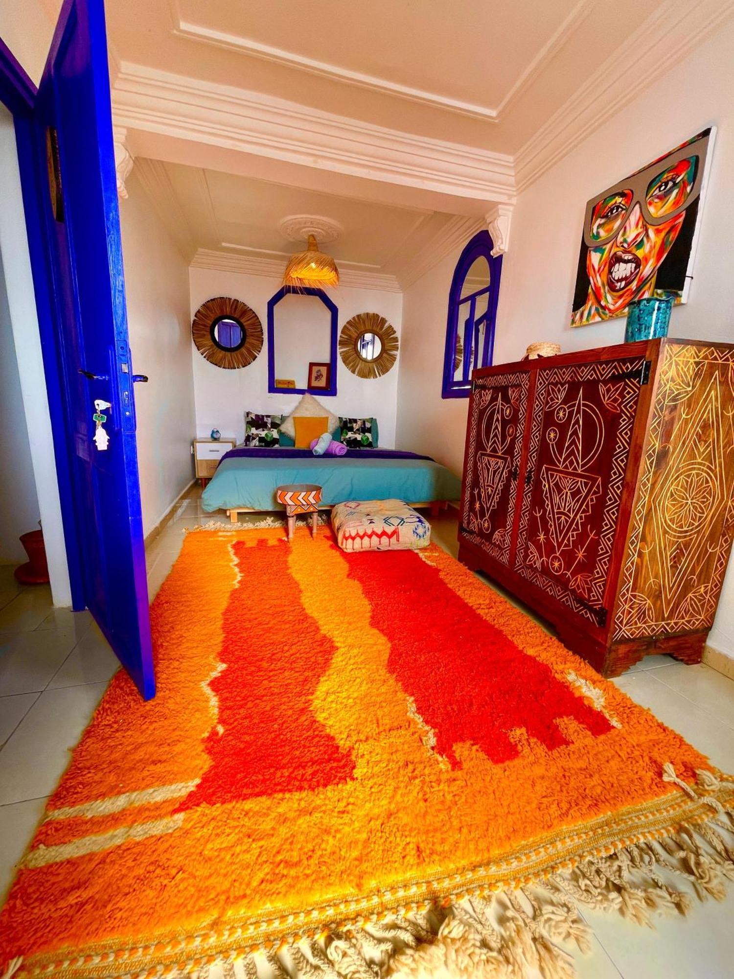 Bed and Breakfast Surf & Salsa Ocean House Tamraght Exterior foto